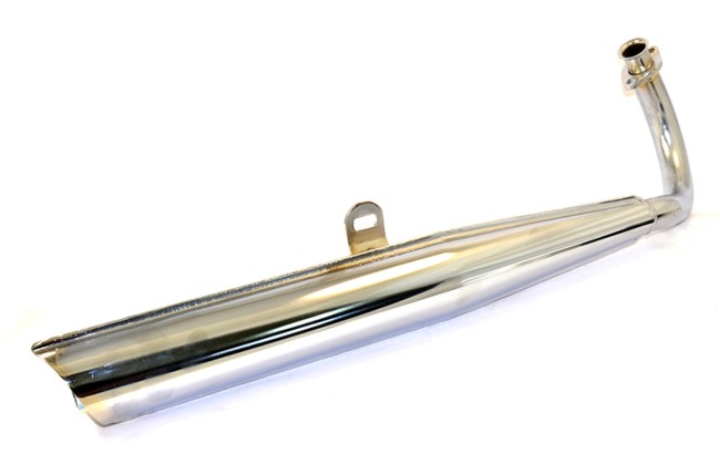 Tubo de Escape Tipo Original Cromado Vespino No Homologado