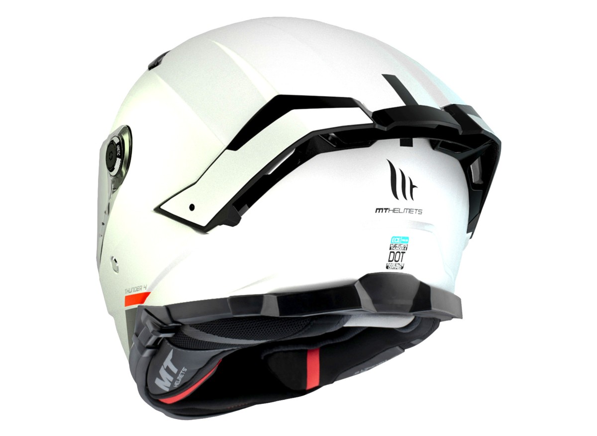 Casco integral MT Rapide Solid A0 Blanco Perla