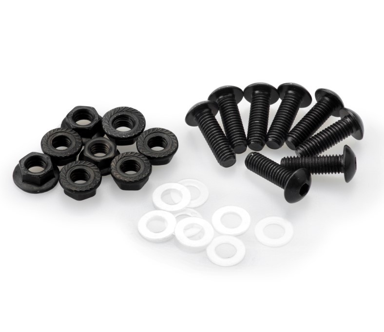 Kit Tornillería PUIG Aluminio para Cúpulas, 6 Tornillos M5 con Tuercas