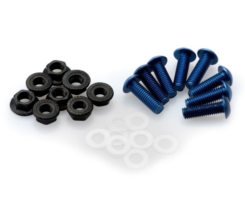 Kit tornillería PUIG aluminio anodizado 6 tornillos M5 para cúpulas colores