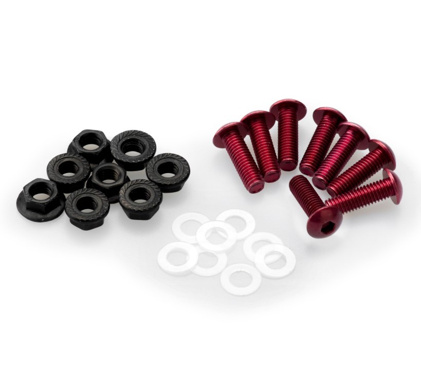 Kit Tornillería PUIG Aluminio para Cúpulas, 6 Tornillos M5 con Tuercas