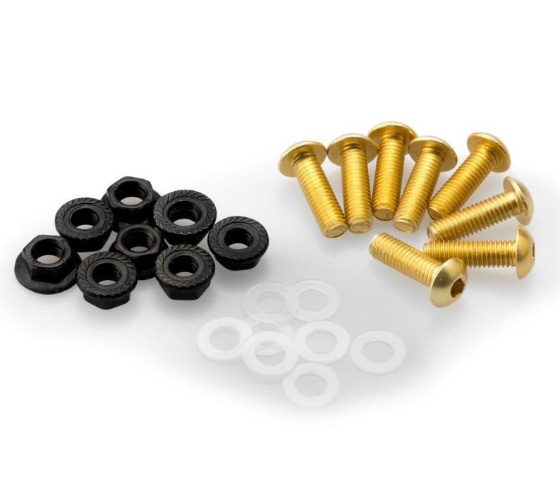 Kit Tornillería PUIG Aluminio para Cúpulas, 6 Tornillos M5 con Tuercas