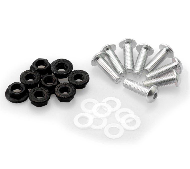 Kit Tornillería PUIG Aluminio para Cúpulas, 6 Tornillos M5 con Tuercas