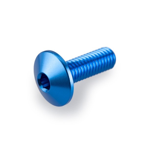 Kit tornillería PUIG aluminio anodizado 6 tornillos M5x15 cabeza 11,8mm colores para cúpulas 5