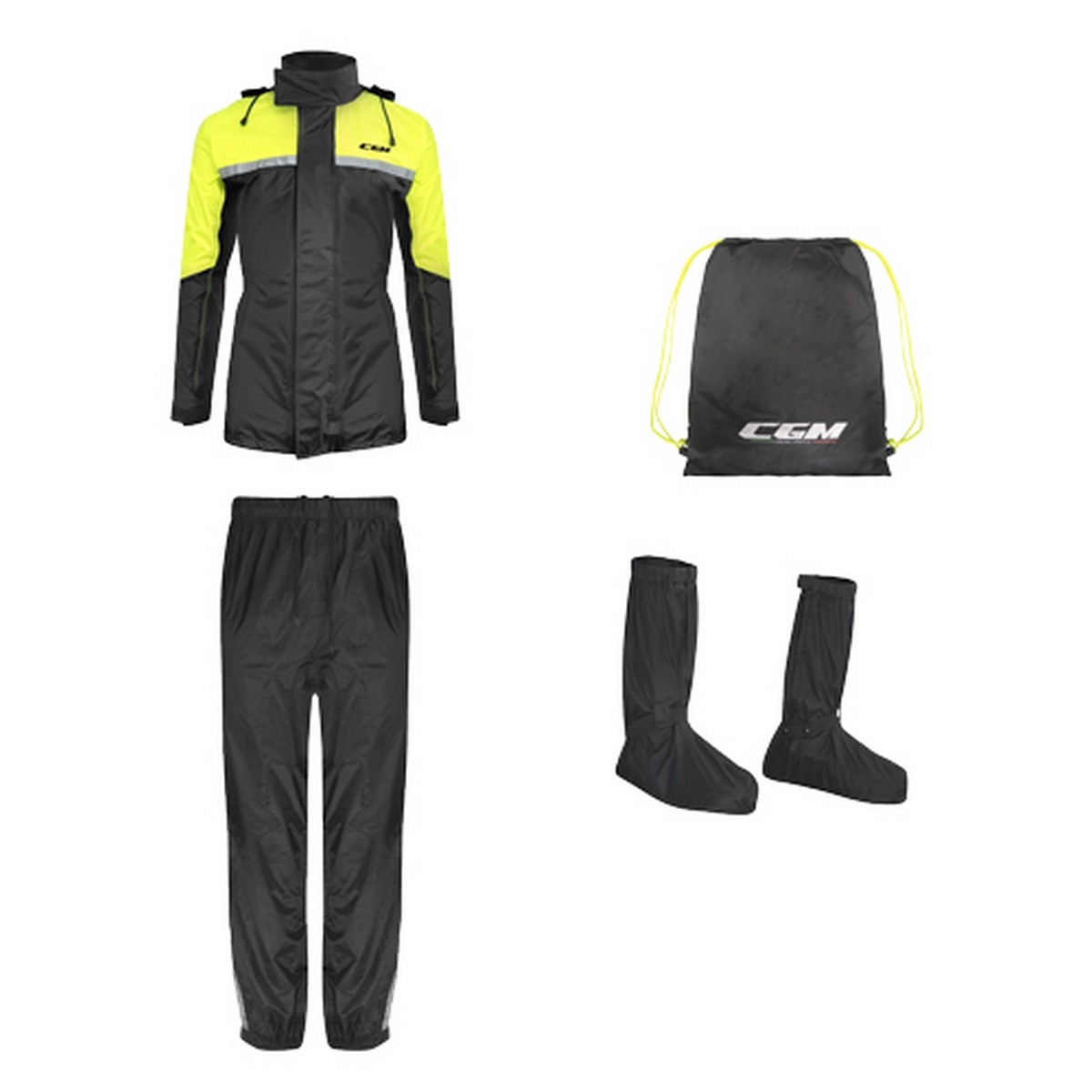 Traje de lluvia CGM E31 amarillo alta visibilidad