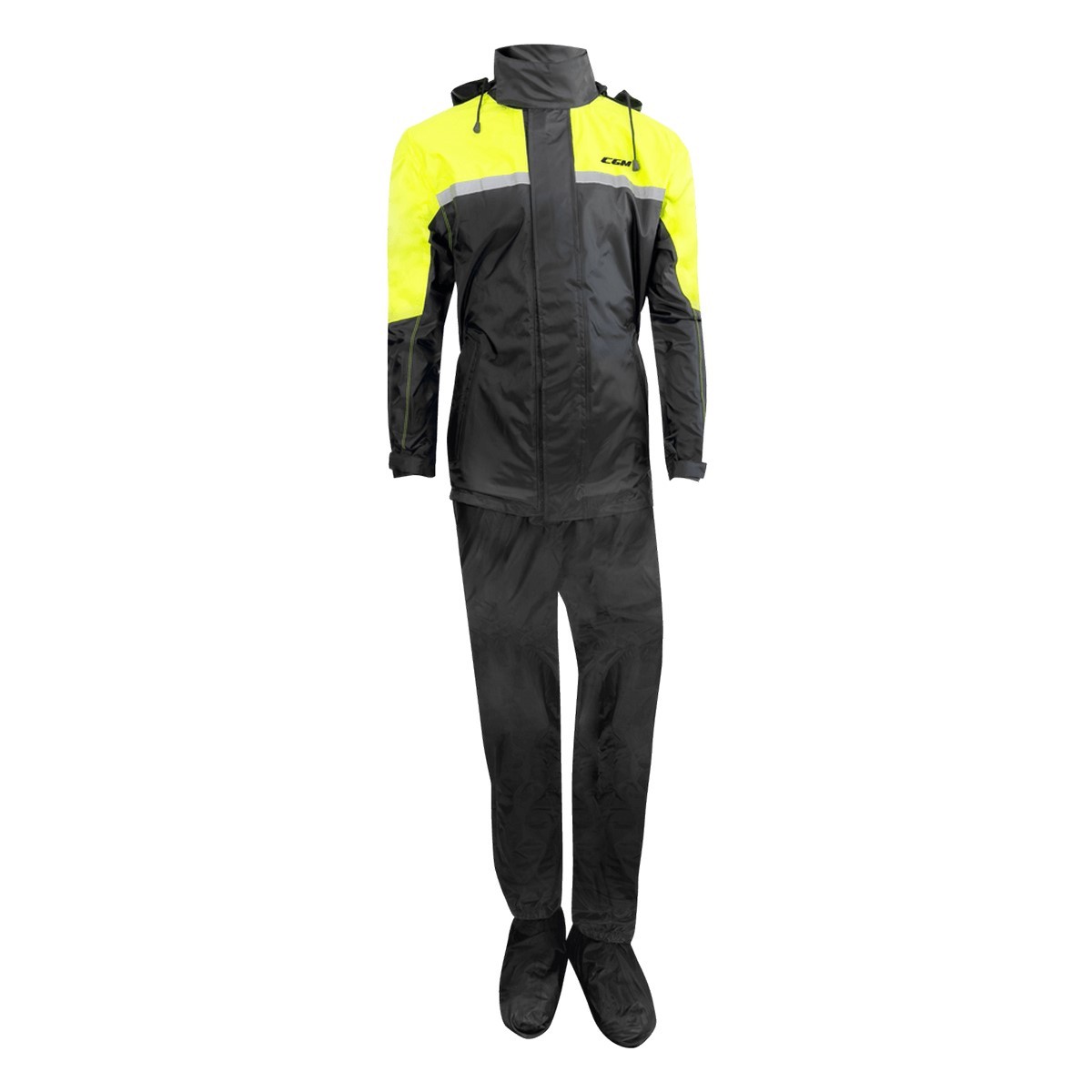 Traje de lluvia CGM E31 FULL 3 Piezas Negro/Fluor